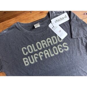 Colorado Buffaloes‎ Chicka-d Shirt Women's Medium Vintage Wash Heather Gray NEW